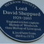 Lord David Sheppard Plaque